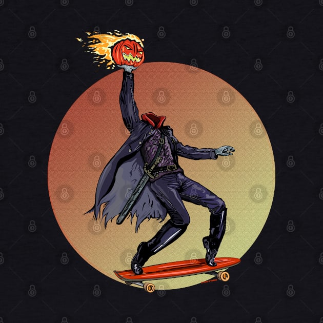 The Headless Horseless Skateboarder by FanboyMuseum